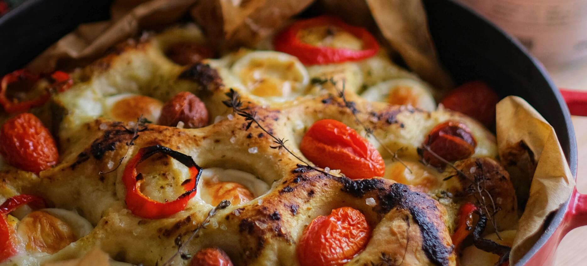 Mini Mozzarellalı Focaccia