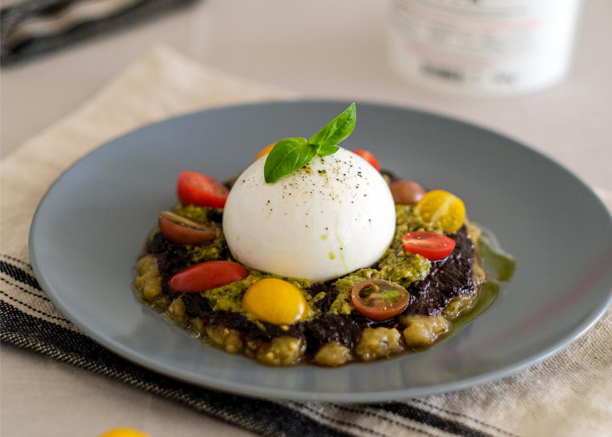 Grilled Eggplant & Burrata