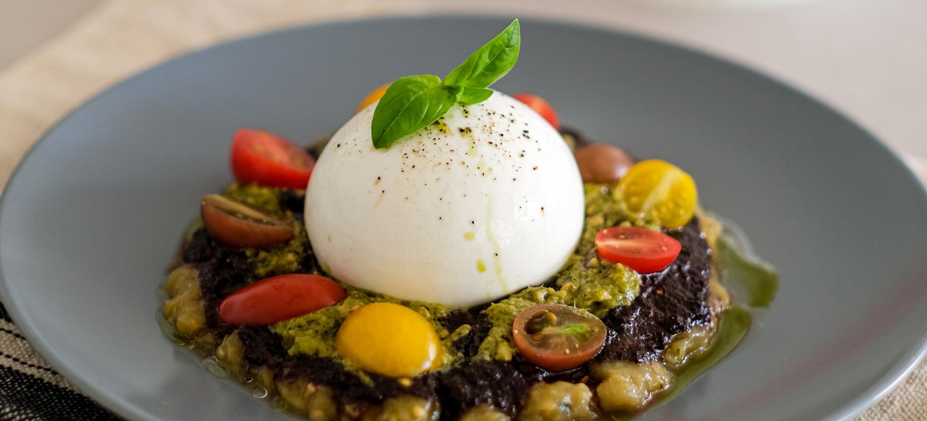 Köz Patlıcan & Burrata